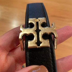 Tory Burch Logo 1 inch Belt